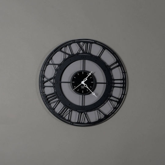 Arti E Mestieri Arti E Mestieri Wanduhren Metallisch Schwarz Ø50cm