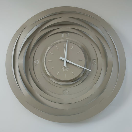 Arti E Mestieri 3D Ρολόι Τοίχου Μεταλλικό Ασημί Ø50cm Arti E Mestieri 3D Ρολόι Τοίχου Μεταλλικό Ασημί Ø50cm