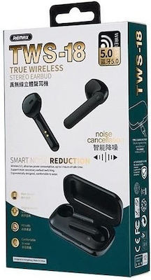 Remax TWS-18 Earbud Bluetooth Handsfree Ακουστικά με Θήκη Φόρτισης Λευκά