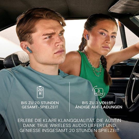 Urbanista Austin Earbud Bluetooth Handsfree Earphones with Sweat Resistance and Charging Case Midnight Black