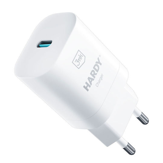 3MK 3MK GaN Wireless Charger with USB-C Port 33W Power Delivery White