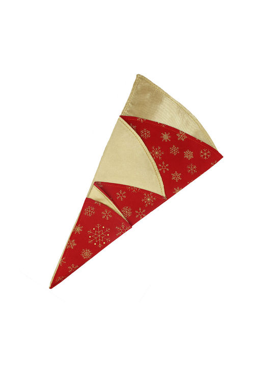 Christmas Towel Fabric Red L28.5xW14.5xD28.5cm.