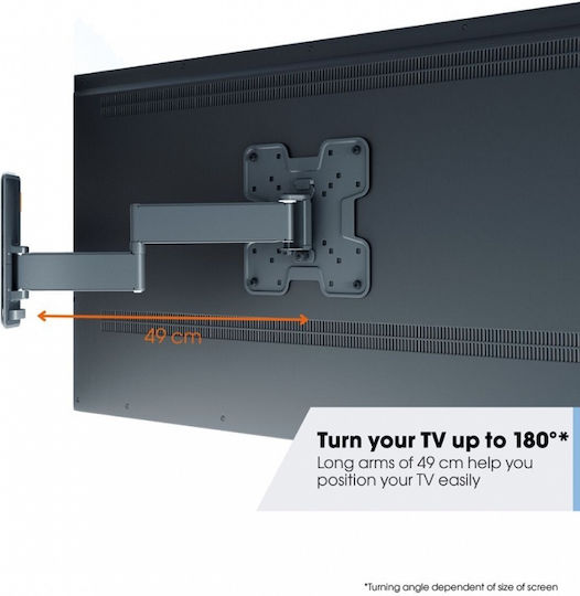 Vogel's 3243 Wall Mount TV Base with Extension Arm up to 43 Inches White