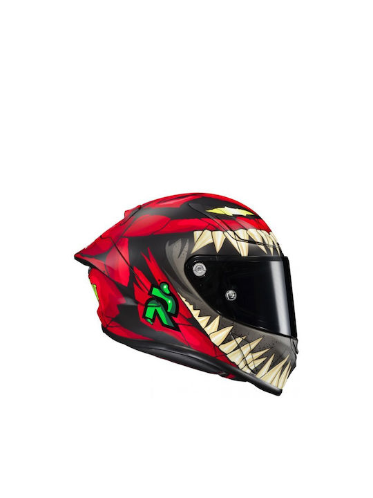 HJC RPHA 11 Marvel Toxin Mc1sf Motorcycle Helmet Full Face 1300gr with Pinlock and Sunvisor 18197107