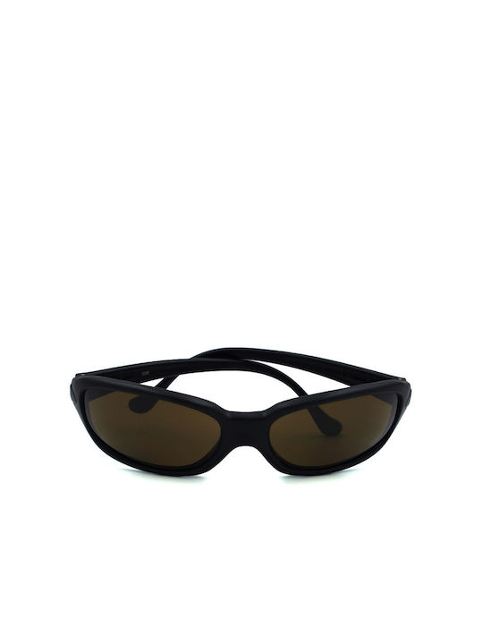 Vuarnet Sunglasses with Black Plastic Frame and Brown Lens 036