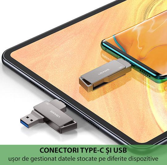 Usams US-ZB198 16GB USB 3.0 Stick Gray
