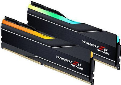 G.Skill Trident Z5 Neo RGB 96GB DDR5 RAM with 2 Modules (2x48GB) and 5600 Speed for Desktop