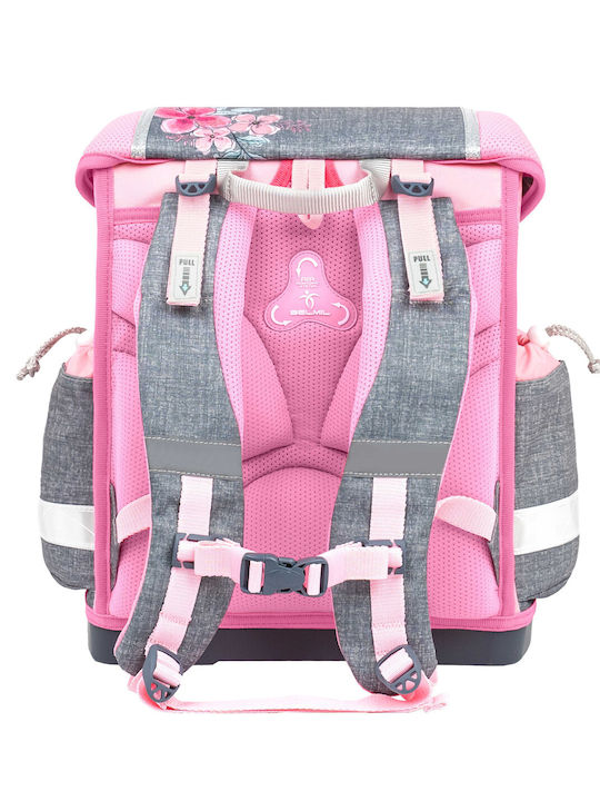 Belmil Elegant School Bag Backpack Kindergarten Pink 19Liters