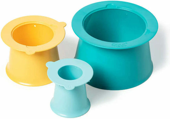 Quut Sand Beach Bucket Set with Accessories Blue 3pcs
