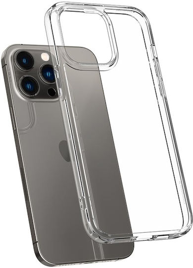 Spigen Crystal Hybrid Umschlag Rückseite Silikon Transparent (iPhone 14 Pro Max)