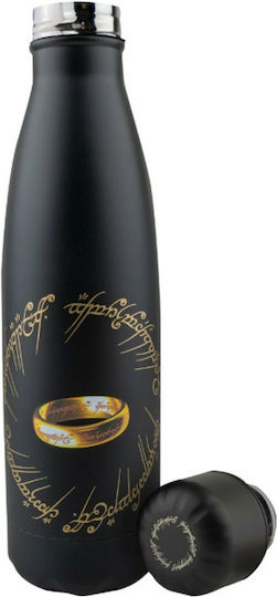 Cinereplicas Lord Of The Rings Kids Water Bottle Thermos Stainless Steel with Screw Cap Non Spill Black 500ml
