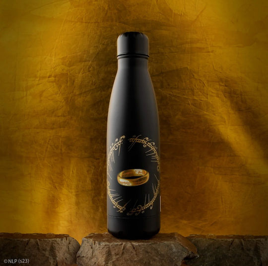Cinereplicas Lord Of The Rings Kids Water Bottle Thermos Stainless Steel with Screw Cap Non Spill Black 500ml