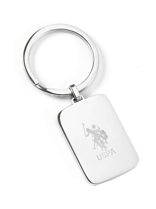 U.S. Polo Assn. Key Holder made of Metal Silver