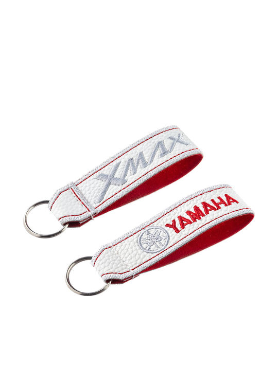 Yamaha Stoff Schlüsselanhänger Weiß