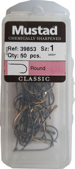 Mustad 39853 Angelhaken-Set 25Stück No1