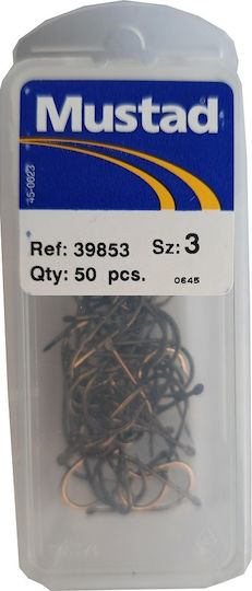 Mustad 39853 Αγκίστρι Ψαρέματος Σετ 50τμχ No3