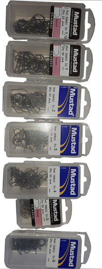 Mustad 39853 Αγκίστρι Ψαρέματος Σετ 50τμχ No2