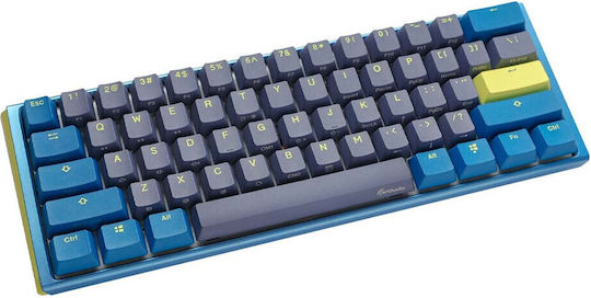 Ducky One 3 Mini Daybreak Gaming Mechanische Tastatur 60% mit Cherry MX Blau Schaltern und RGB-Beleuchtung (Englisch US) Blau