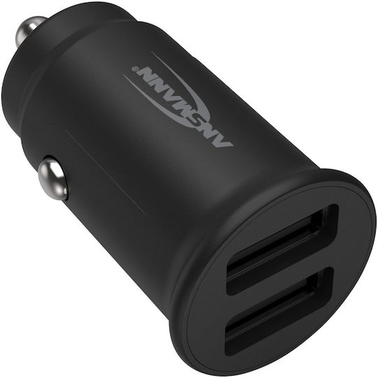 Ansmann In-Car Handy-Autoladegerät 12W mit 3xUSB-A Schwarz Farbe