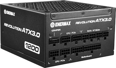 Enermax Revolution 1200W Black Computer Power Supply Full Modular 80 Plus Gold