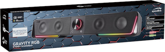 SpeedLink Gravity 2.0 Wireless Speakers with RGB and Bluetooth 3W Black