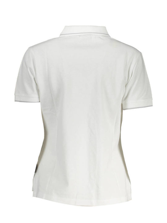 Napapijri Women's Polo Blouse Short Sleeve White