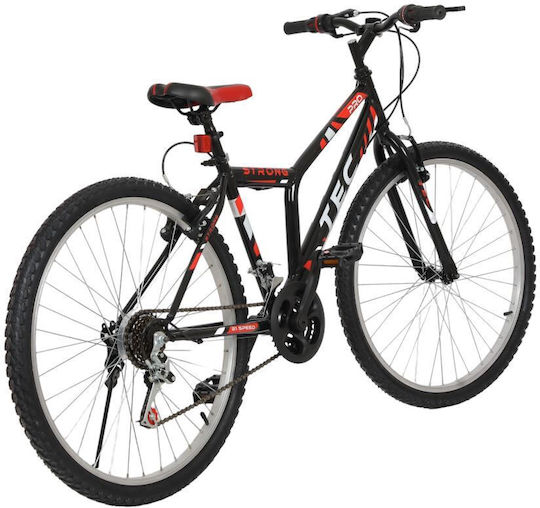 TEC Strong 24" Μαύρο Mountain Bike με 21 Ταχύτητες