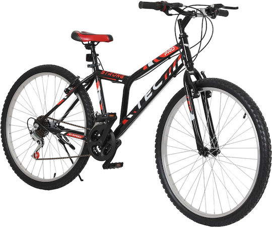 TEC Strong 24" Μαύρο Mountain Bike με 21 Ταχύτητες