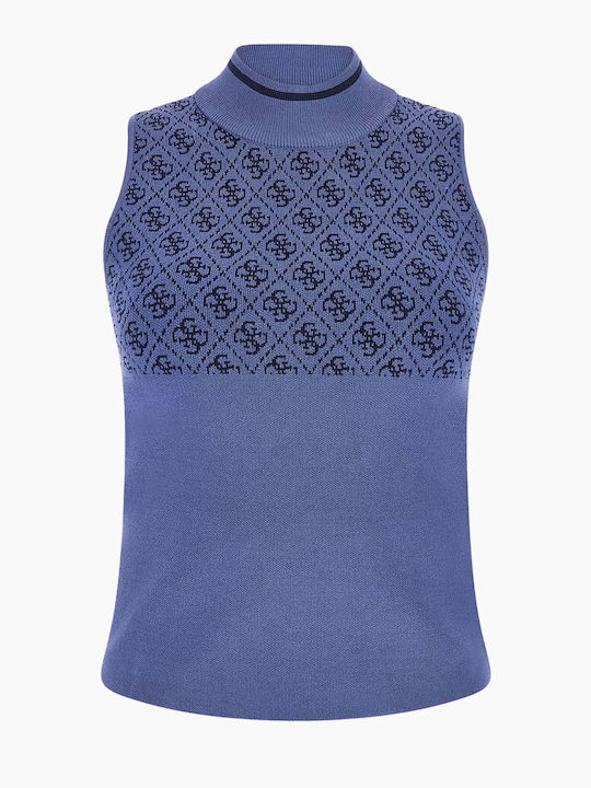 Women's Summer Blouse Sleeveless Blue
