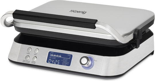 HKoenig Βαφλιέρα για Τετράγωνες Βάφλες 2 Θέσεων 1600W