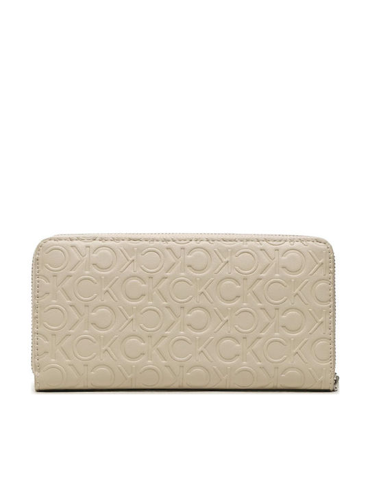 Must Large Leather Women's Wallet Classic Beige