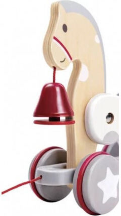 Hape Ζωάκι Pony Pull Along από Ξύλο για 12+ Μηνών