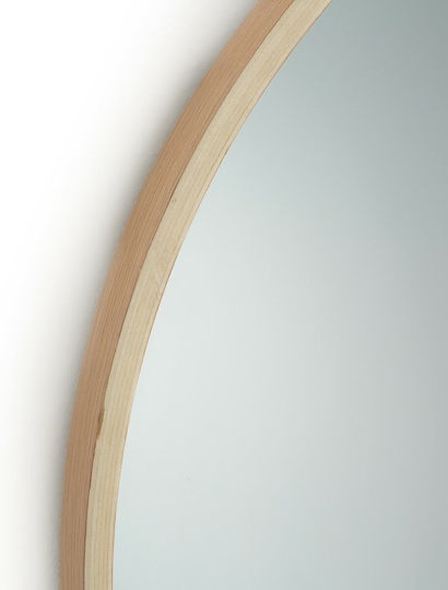 La Redoute Interieurs Wandspiegel mit Gold Hölzernes Rahmen Durchmesser 59cm 1Stück
