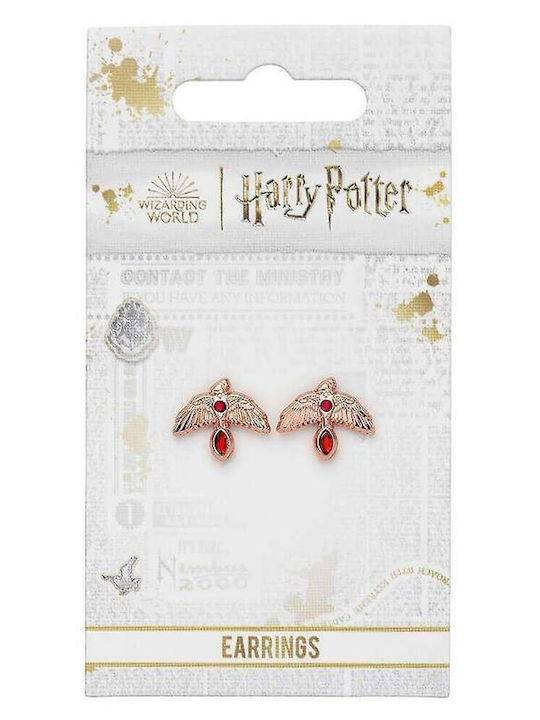 The Carat Shop Harry Potter Σκουλαρίκια Καρφωτά Επιχρυσωμένα Ροζ The Carat Shop Harry Potter Σκουλαρίκια Καρφωτά Επιχρυσωμένα Ροζ