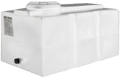 Mavil 1-200 Horizontal Parallelepiped Plastic Storage Tank 250lt for Water / Petroleum White