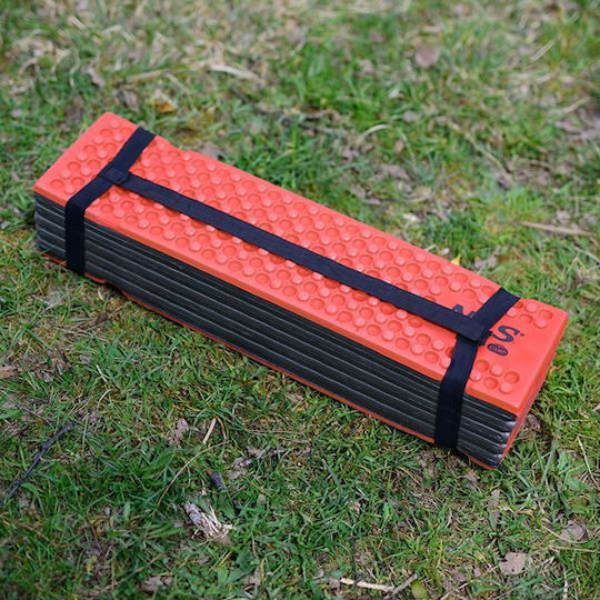Nils Spumant Single Substrat Camping 188x60cm Grosime 2cm în culoarea Roșu