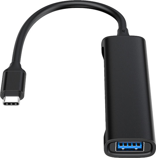 Conceptronic USB-Hub 4 Anschlüsse USB 3.2 mit USB-C Anschluss Grau