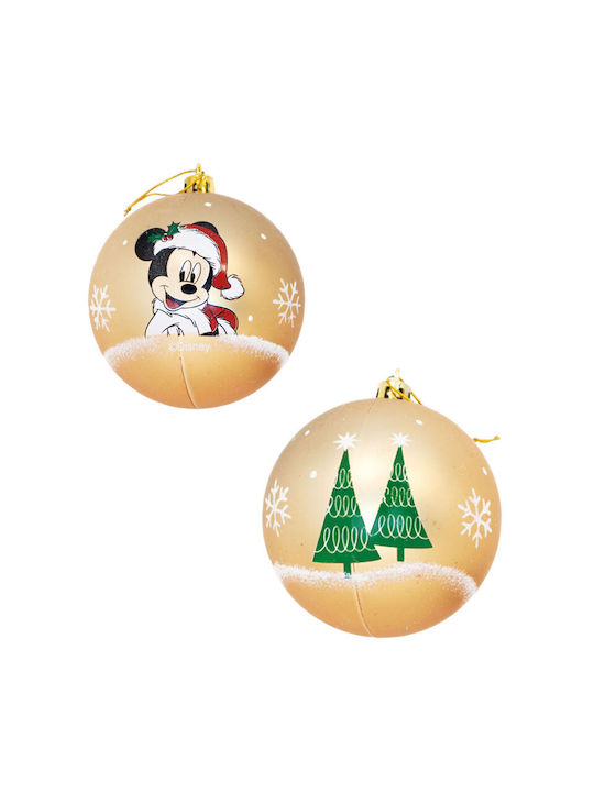 Arditex Weihnachtshänger Kugel Ornament Gold 6cm Set 10Stück