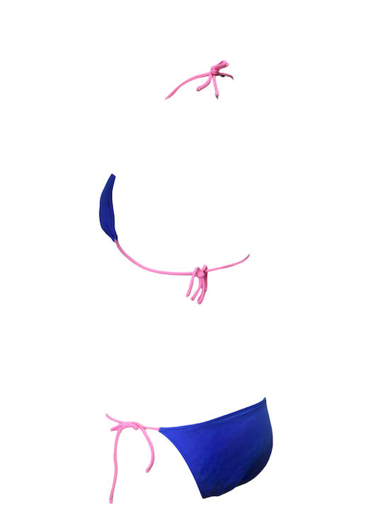 Set Bikini Τριγωνάκι Μπλε