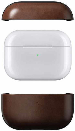 Nomad Modern Leather Калъф в Кафяв цвят за Apple AirPods Pro