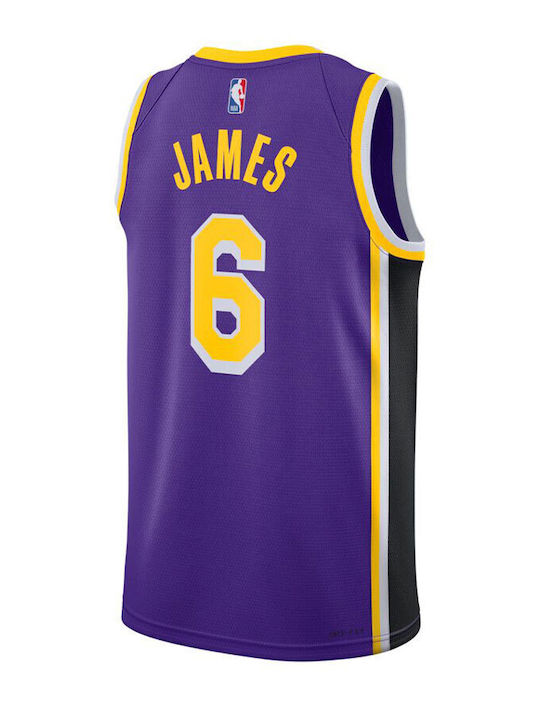 Nike LeBron James Los Angeles Lakers Statement Edition 2020 Bărbătească Jersey de Performanță Baschet