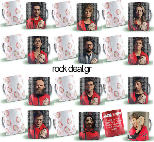 Rock Deal La Casa De Papel Keramiktasse Weiß 325ml