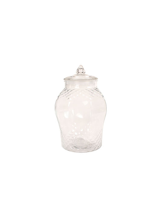 Keskor Vase General Use with Airtight Lid Glass 6000ml 1pcs