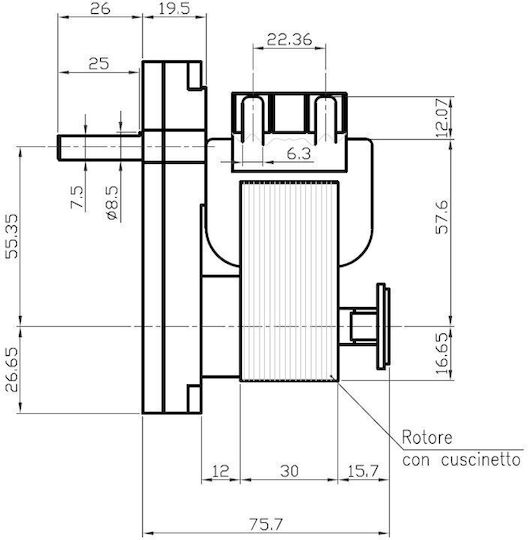 Kenta Gear Motor for Pellet Stove