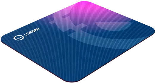 Lorgar LRG-GMP133 Gaming Mouse Pad Medium (360mm) Μωβ
