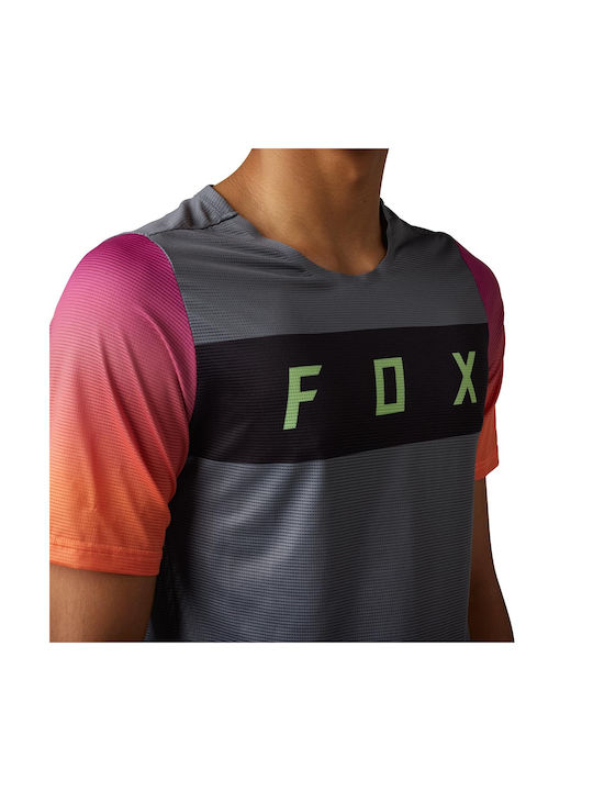 Fox Flexair Kurze Ärmel Radtrikot Gray