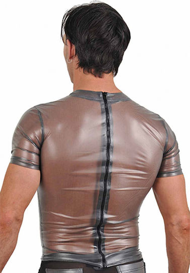 Soiemio Sexy Ανδρικό Top Γκρι