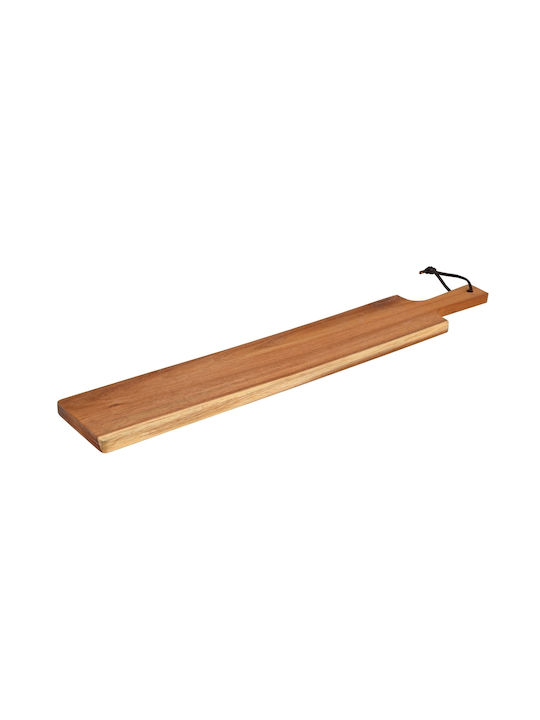 Bergner Wooden Cheese Serving Platter with Handle 60x15x1.5cm