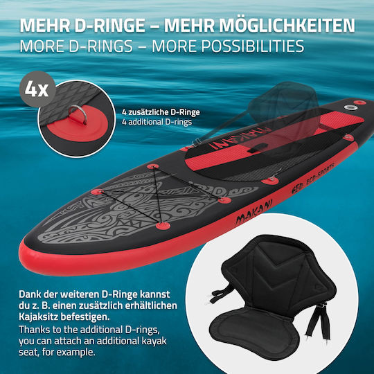 EDC Makani Inflatable SUP Board with Length 3.2m Black