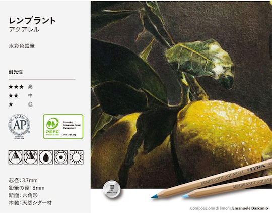 Lyra Rembrandt Farbstift-Set Aquarell 12Stück Packung von 1 Verpackungen